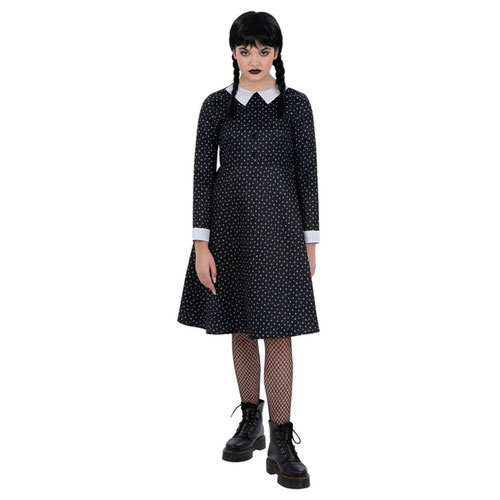 Gothic School Girl Fancy Dress Halloween Costume Tween - Age 12+ Product Gallery Image